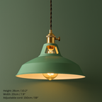 Industrial Style Pastel Coloured Pendant Lights