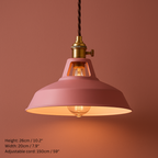 Industrial Style Pastel Coloured Pendant Lights