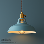 Industrial Style Pastel Coloured Pendant Lights