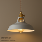 Industrial Style Pastel Coloured Pendant Lights