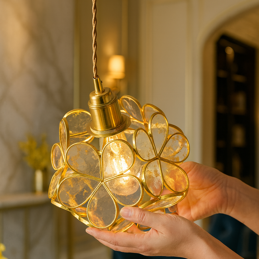 Clover Leaf Glass Pendant Lights