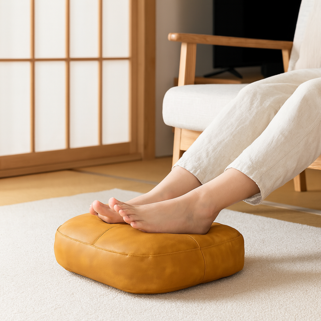 Japanese Style Faux-Leather Floor Cushion Covers