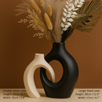 Sculpted Loop Ceramic Vase Sets