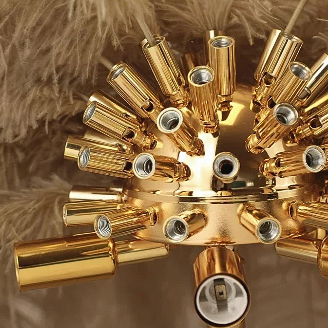 Ostrich Feather Standing Floor Lamp