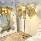 Ostrich Feather Standing Floor Lamp