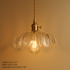 Art Deco Inspired Petal Glass Pendant Lights