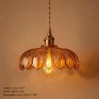 Art Deco Inspired Petal Glass Pendant Lights