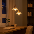 Vintage Inspired Small Flower Glass Pendant Lights