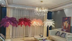 Ostrich Feather Standing Floor Lamp